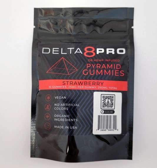 Delta 8 Pro Gummies Strawberry Flavor