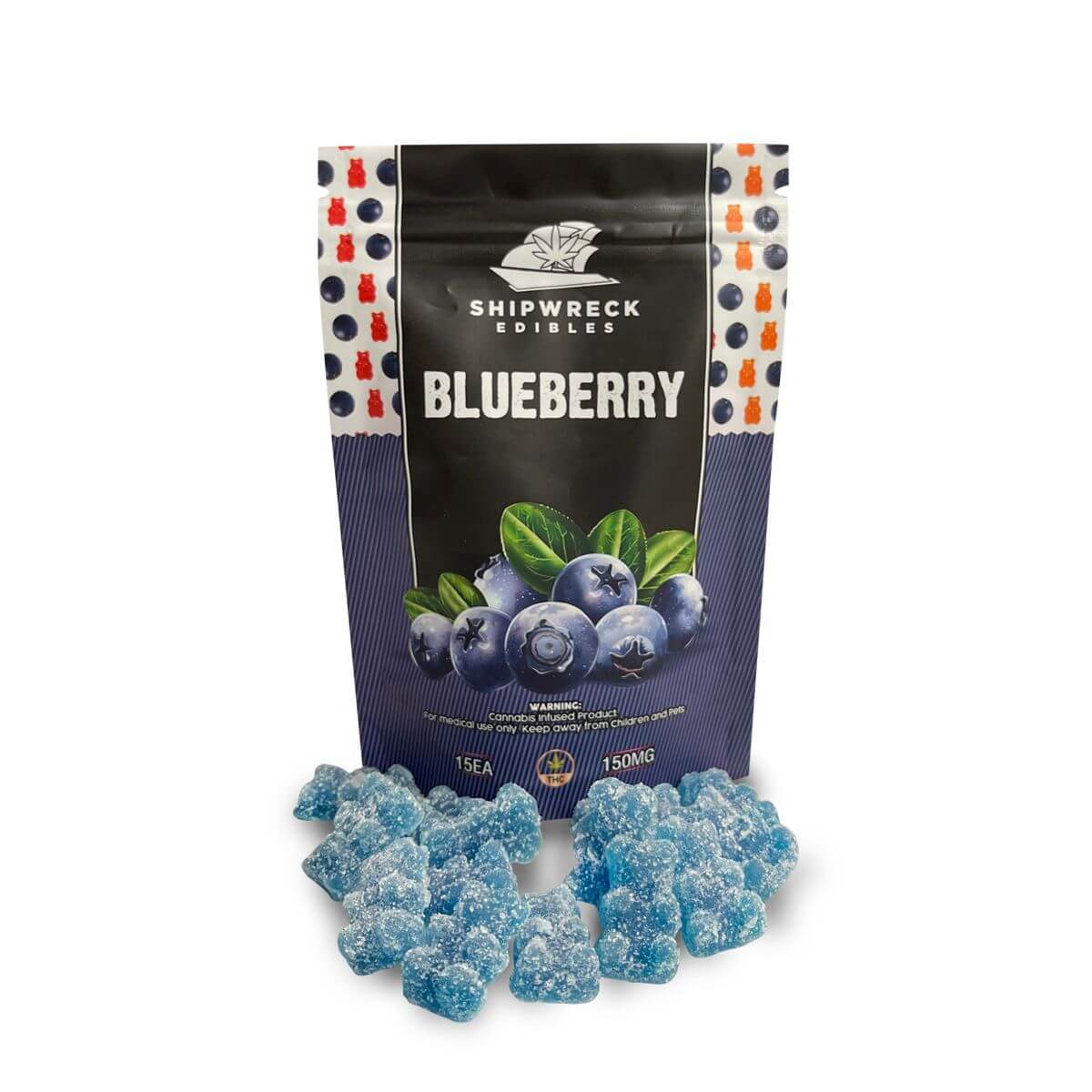 Blueberry by ShipWreck Edibles (150mg THC)